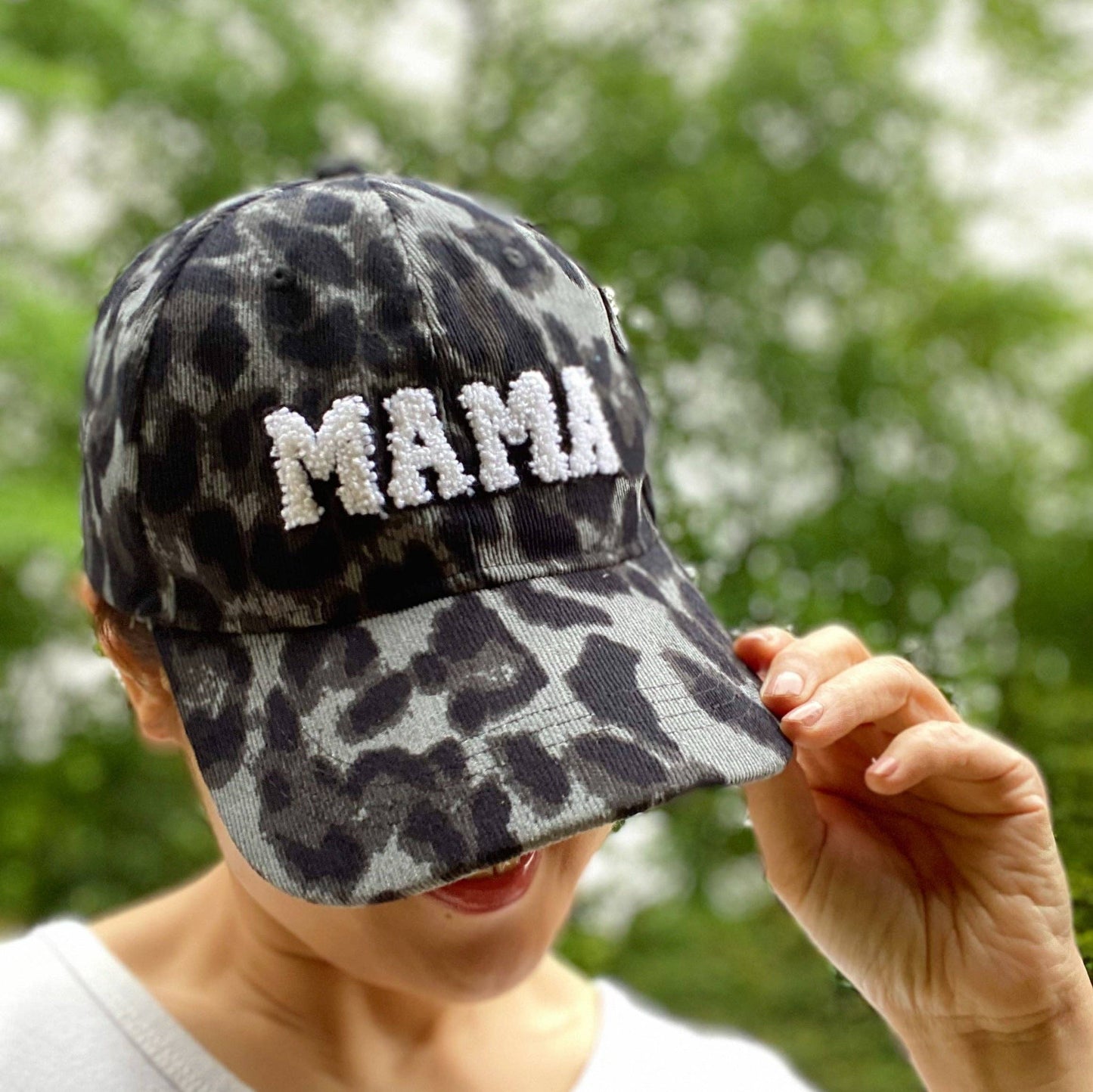 Wild Mama Corduroy Ball Cap: Brown