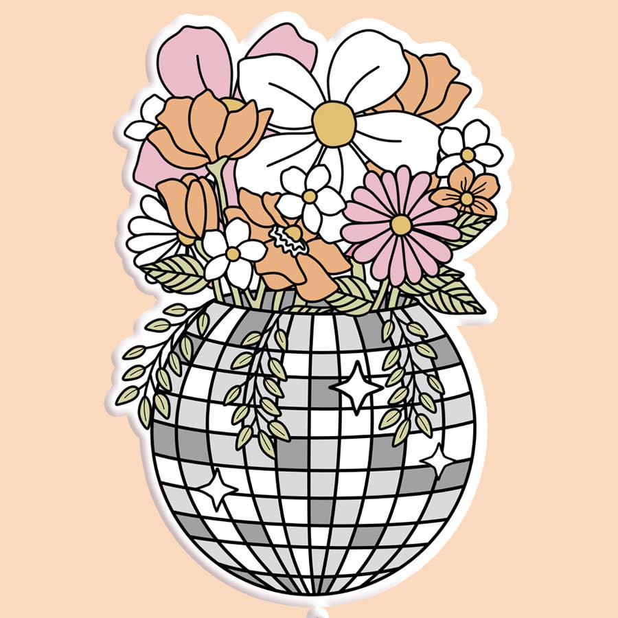 Disco Planter Sticker