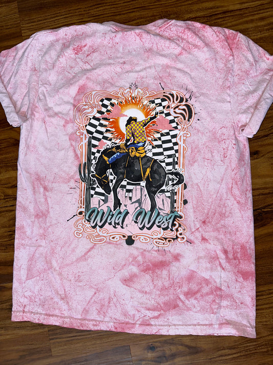 Wild West checkered Comfort Colors tshirt