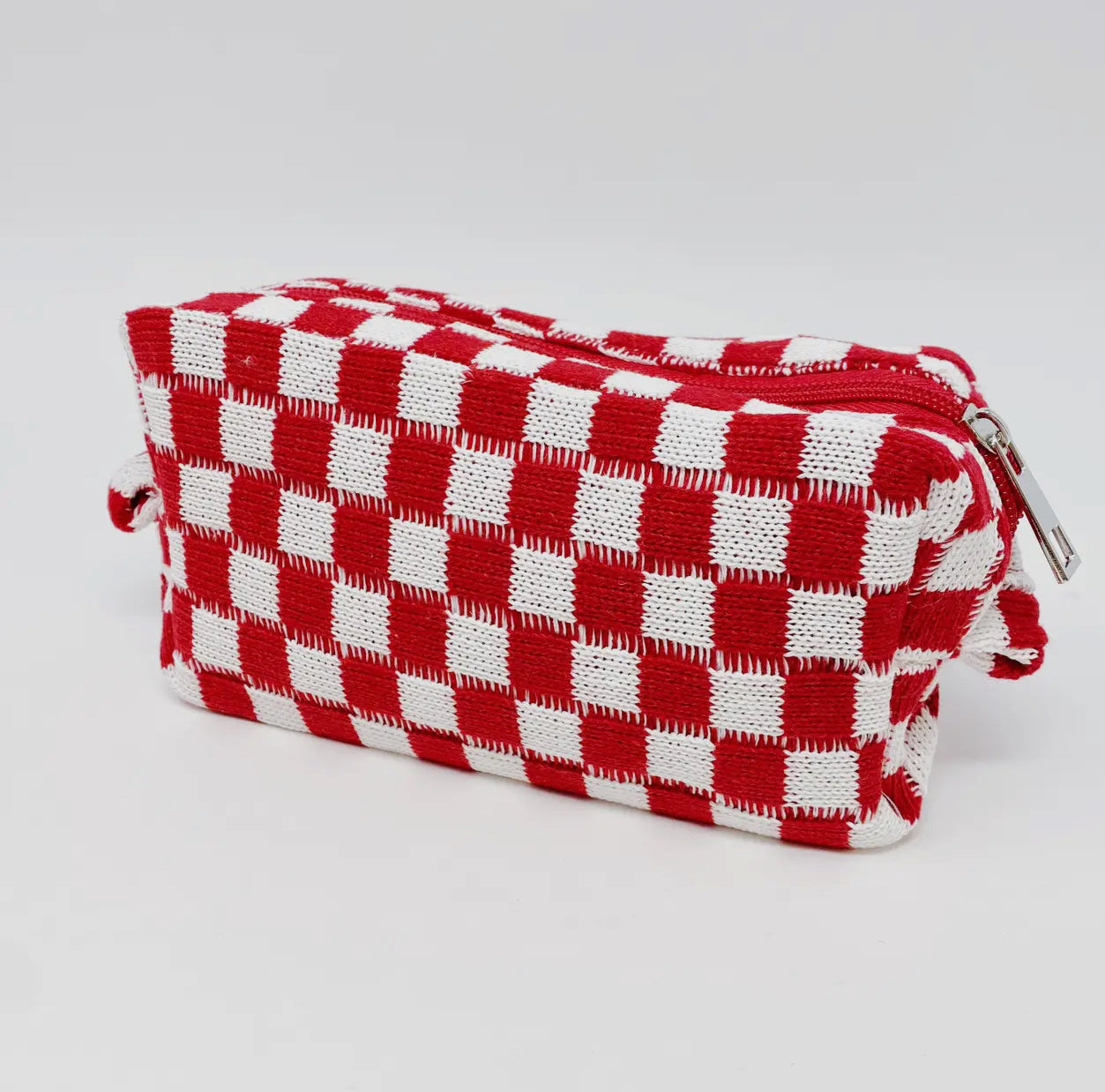 Checkered zipper pouches