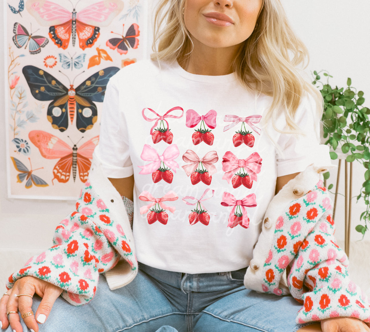 Strawberry coquette shirt *family matching*