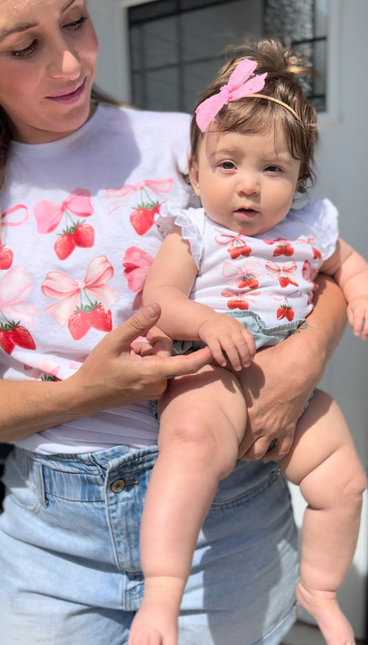 Strawberry coquette shirt *family matching*
