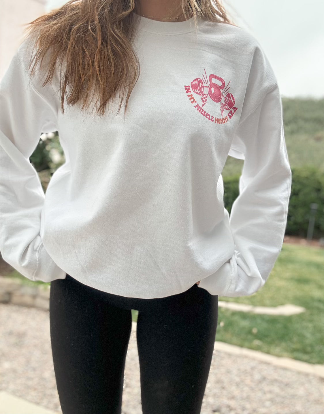Muscle Mommy crewneck sweatshirt