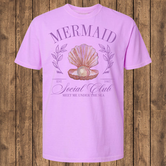 Mermaid Social Club Comfort Colors tshirt