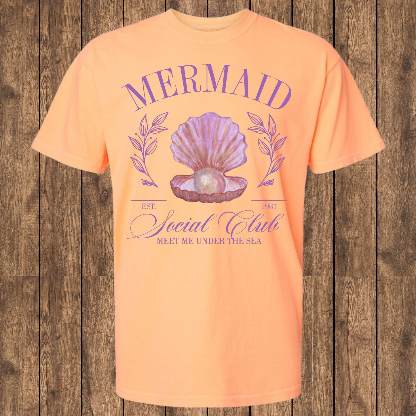 Mermaid Social Club Comfort Colors tshirt