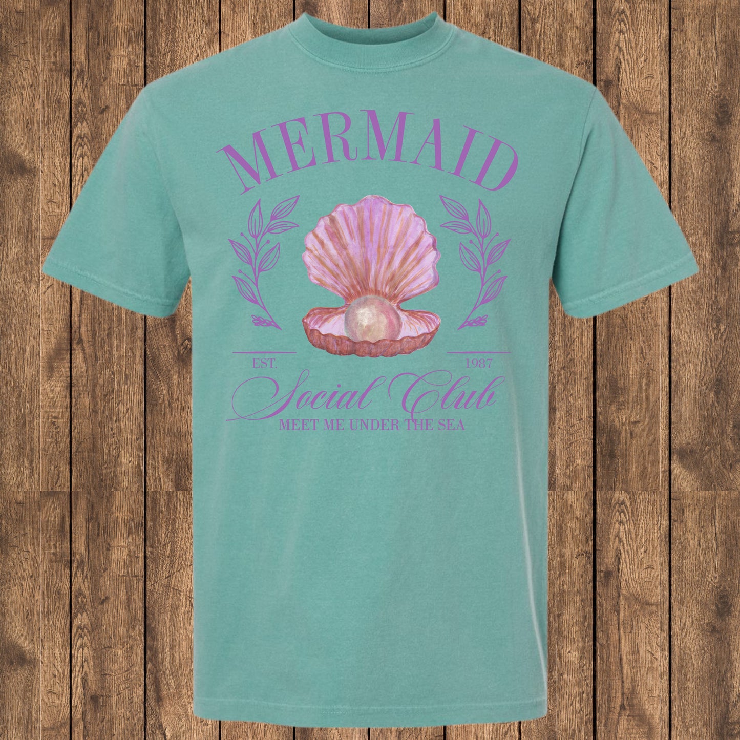 Mermaid Social Club Comfort Colors tshirt