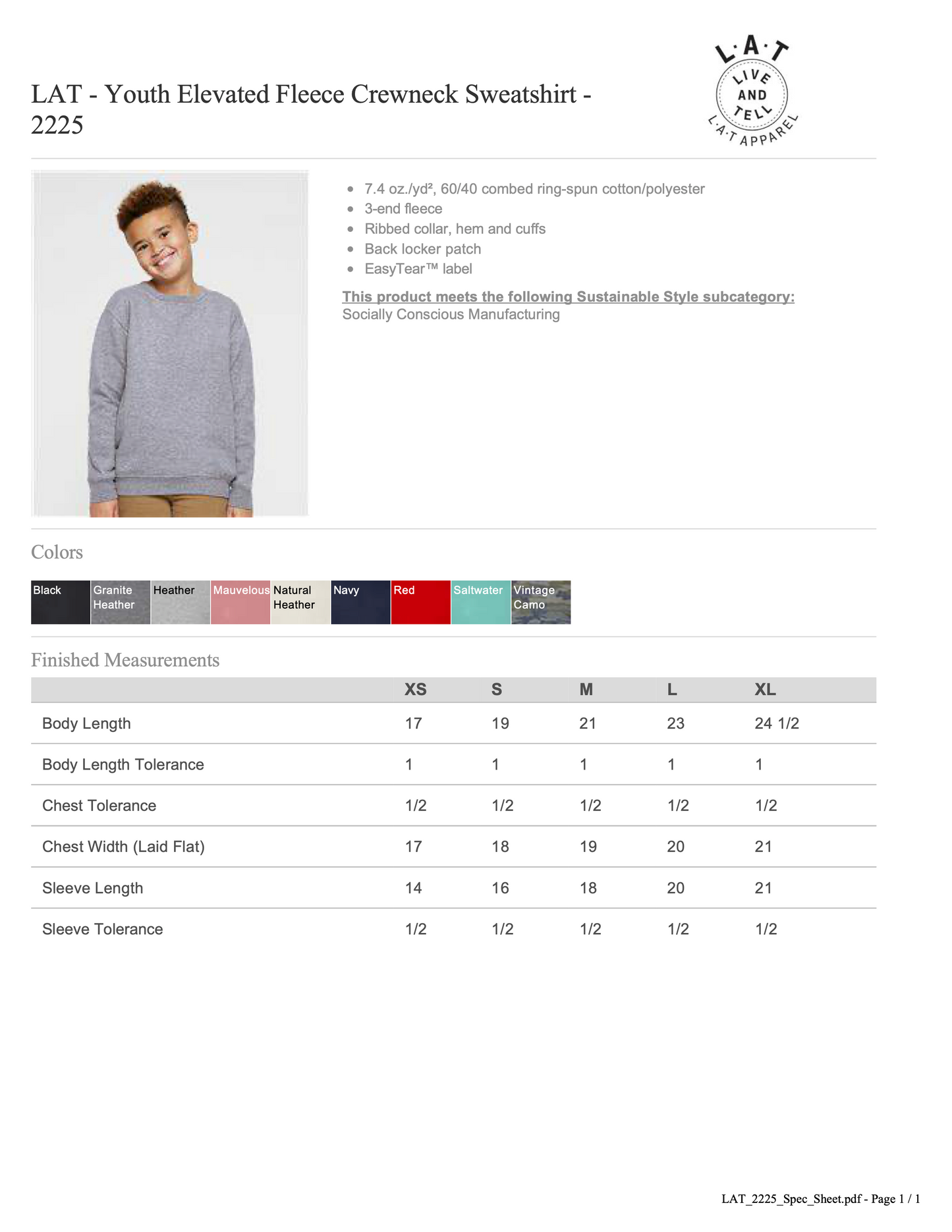 Mama’s Boy youth camo crewneck sweatshirt