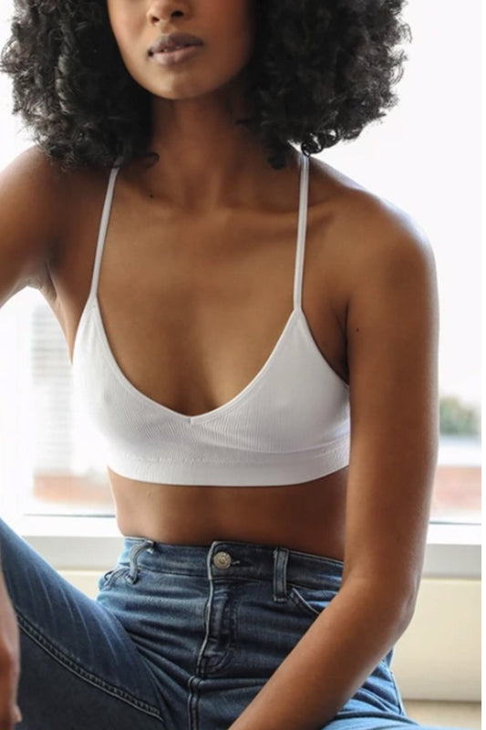 Crescent Moon Dream Catcher Mesh Bralette white