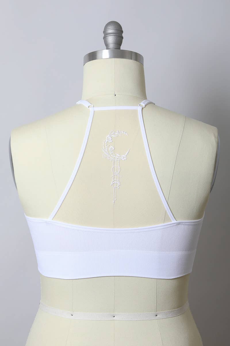 Dream Catcher Tattoo Bralette Plus Size White