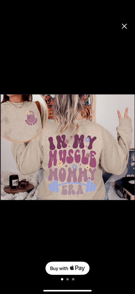 Muscle Mommy crewneck sweatshirt