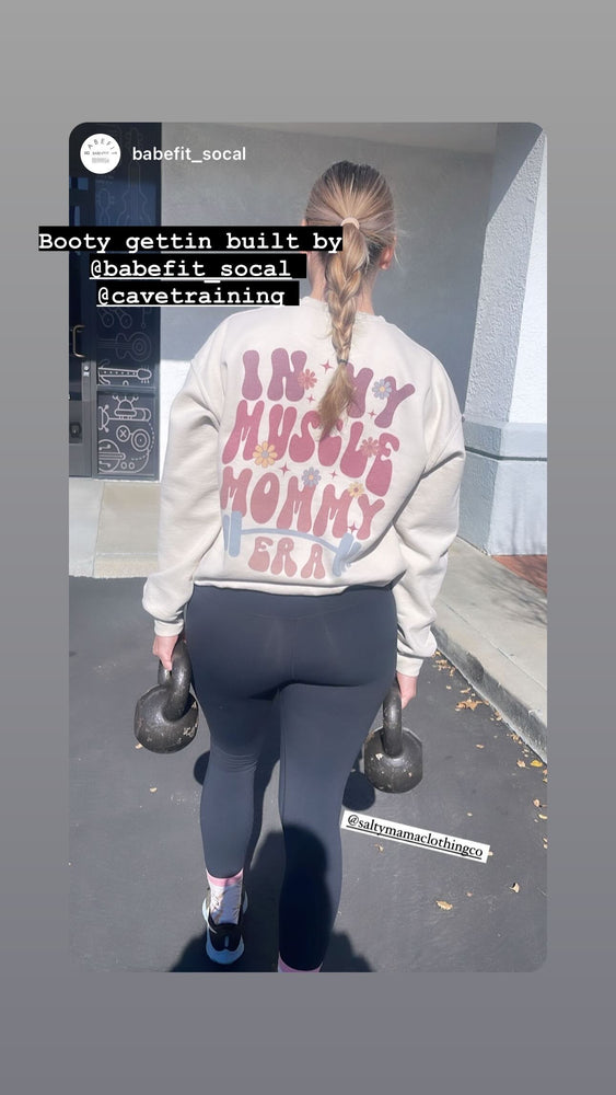 Muscle Mommy crewneck sweatshirt