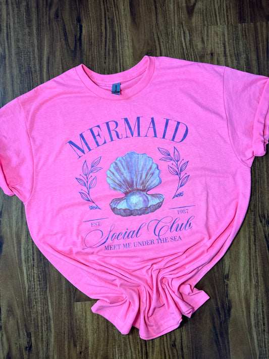 Mermaid Social Club Comfort Colors tshirt