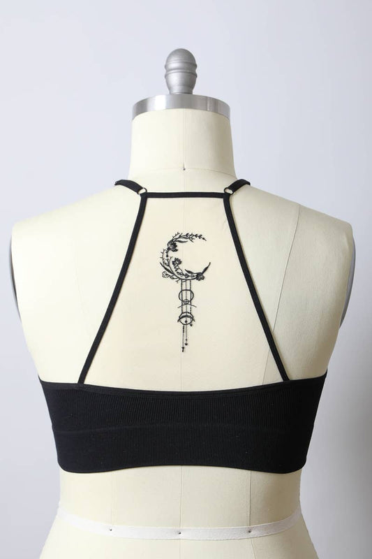 Dream Catcher Tattoo Bralette Plus Size Black