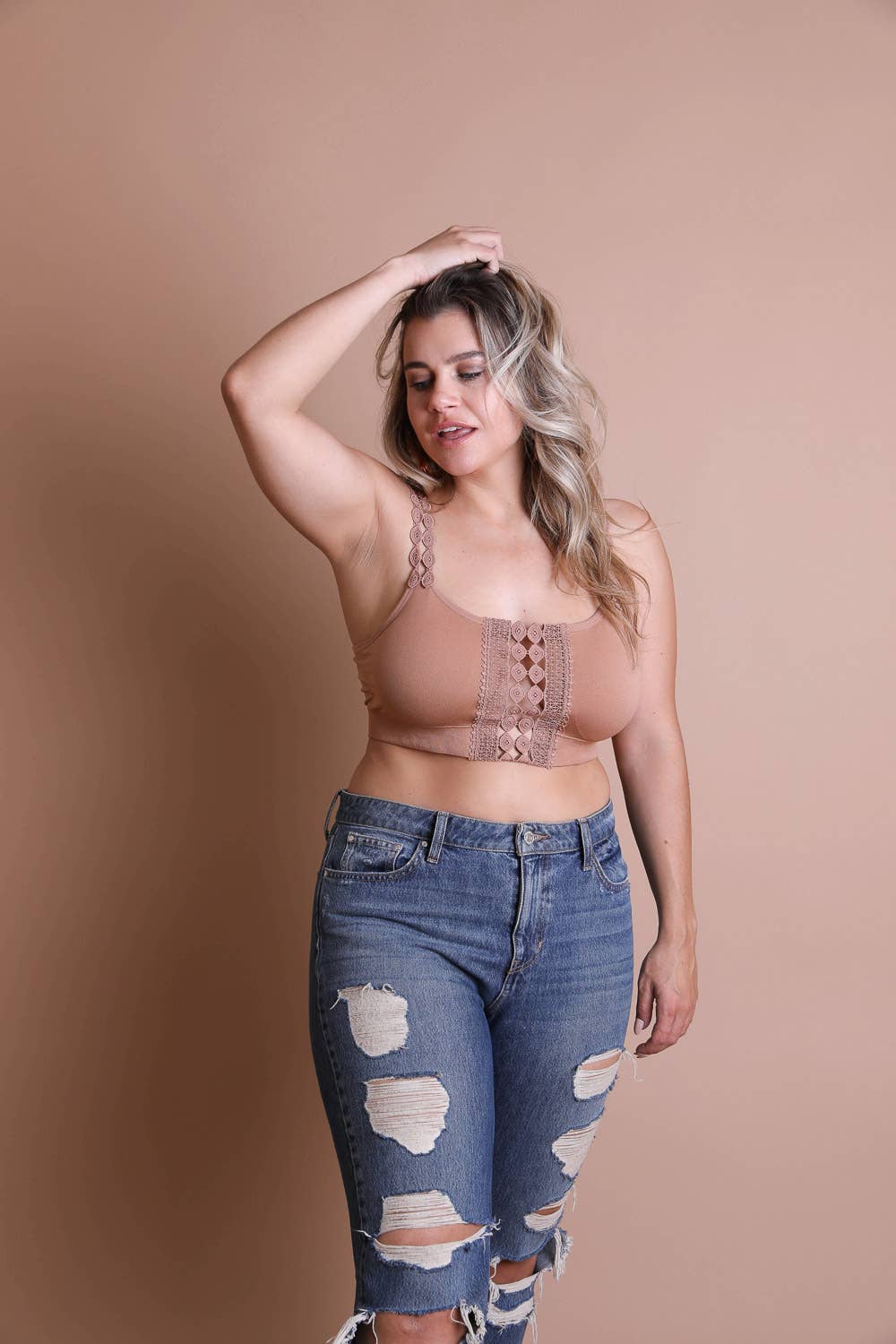 Boho Lace Bralette plus size