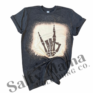 Rock on Skellie hand T-Shirt